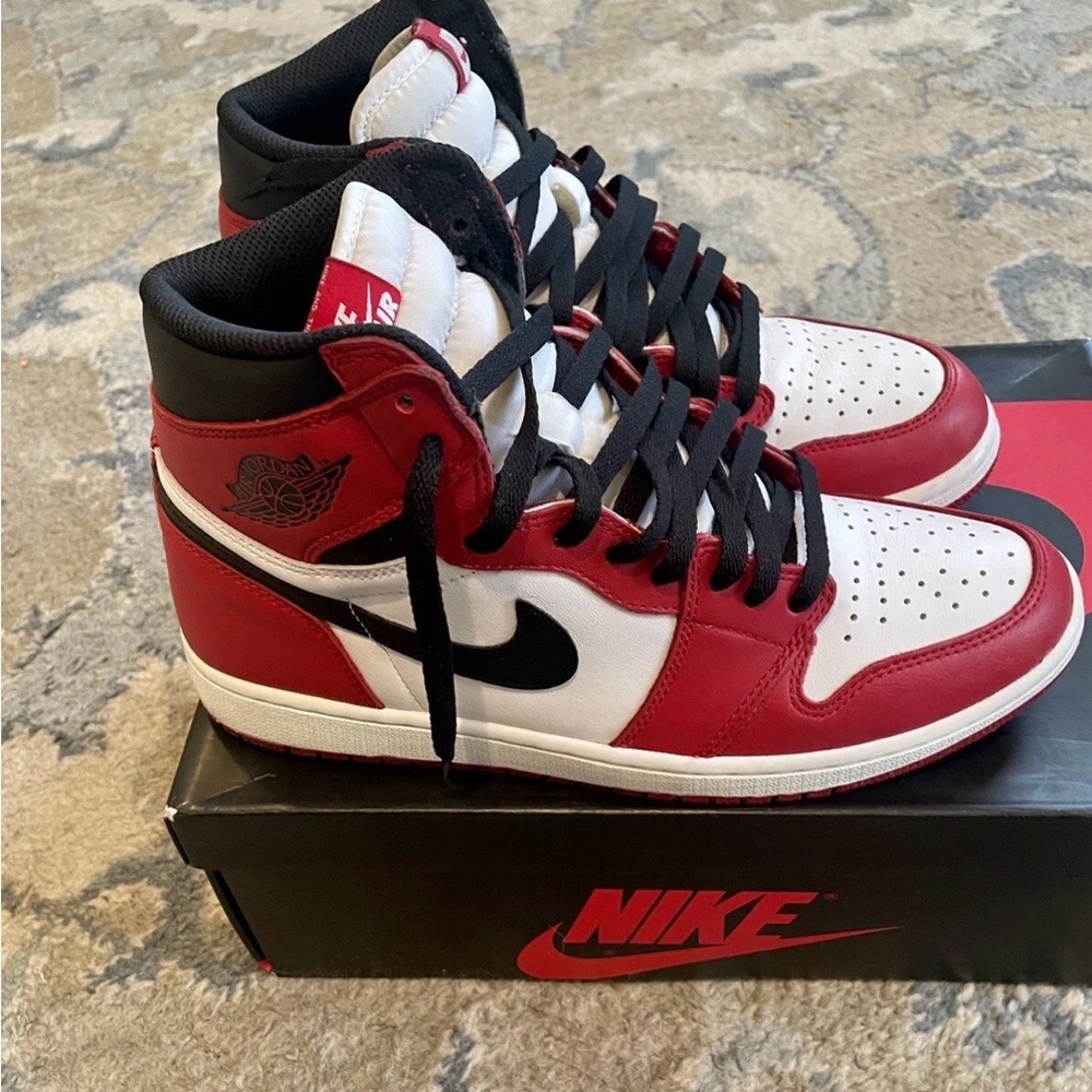 Nike Red, White, and Black High-Tops